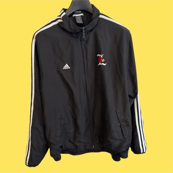 adidas Other - Vintage Adidas Lined Louisville Cardinals Windbreaker Jacket / Track Jacket